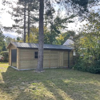Garage en bois 2 pentes